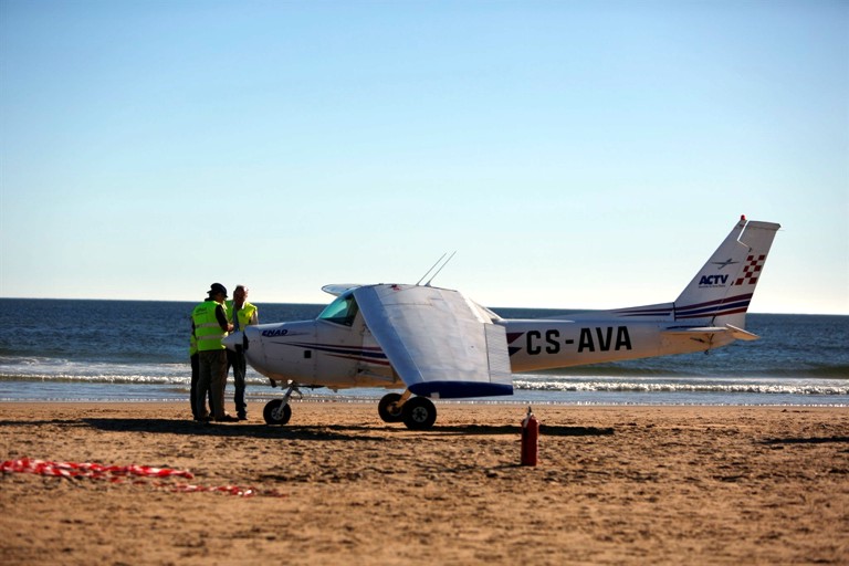 4 Augustus noodlanding op strand
