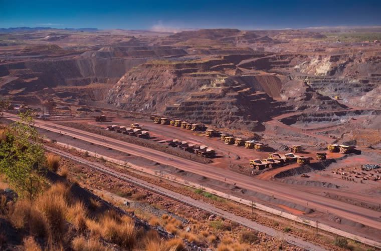 Kumba open cast mining